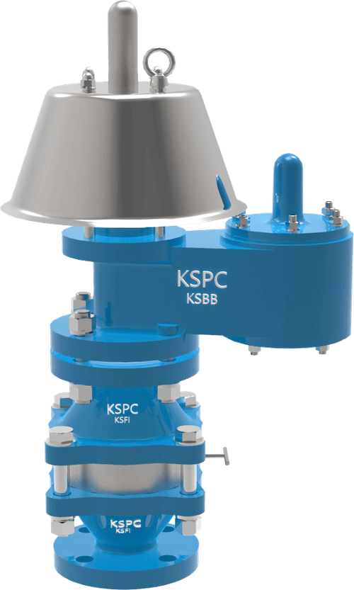 KSPC KSBBFI-A/KSBSFI-A Pressure Vacuum Valve w/ Flame Arrester