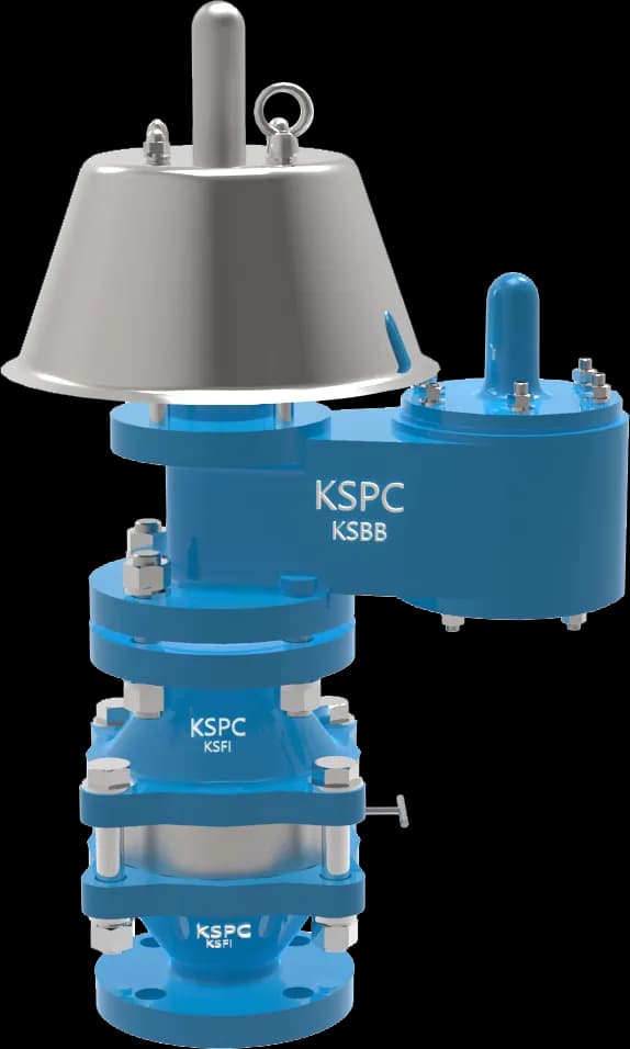 KSPC KSBBFI/KSBSFI Pressure Vacuum Valve w/ Flame Arrester